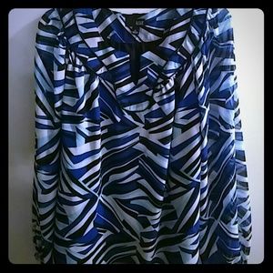 A.N.A. Multicolor Sheer Blouse